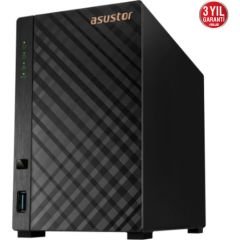 ASUSTOR AS1102T REALTEK RTD1296 2 DİSK YUVASI NAS(2X18TB DESTEĞİ) 1GB DDR4 2.5 GBE X 1 USB 3.2 X 2