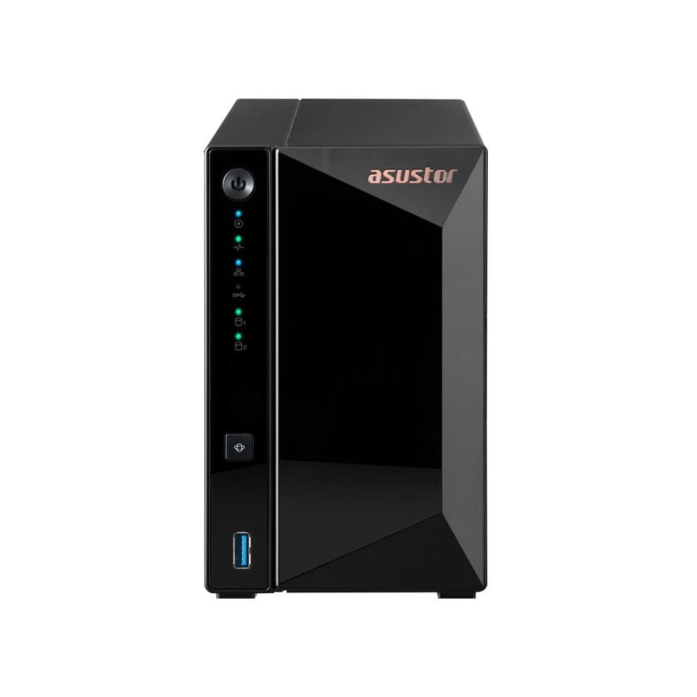 Asustor AS3302T Realtek RTD1296 2 Yuvalı(2X18TB DESTEĞİ)2GB DDR4 2.5 GBE X 1 USB 3.2 X 3 NAS Cihazı