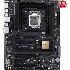 ASUS PROART Z490-CREATOR 10G LGA1200 DDR44600 THUNDERBOLT HDMI ÇİFT M2 USB3.2 AURA RGB COM 10GBİT + 2.5GBİT LAN ATX ANAKART