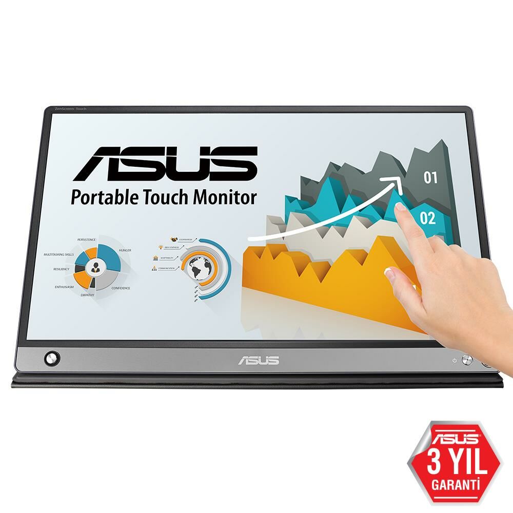 ASUS ZENSCREEN MB16AMT 15,6 TASINABILIR USB MONITOR IPS 1920x1080 5MS Micro-HDMI USB-C Taşınabilir Monitör