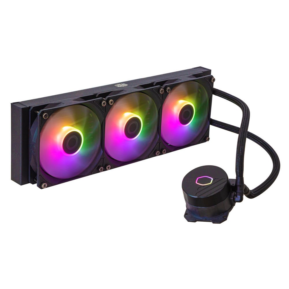 COOLER MASTER MASTERLİQUİD ML360L 360MM CORE ARGB LED FANLI İŞLEMCİ SİYAH SIVI SOĞUTMA 1700/AM5