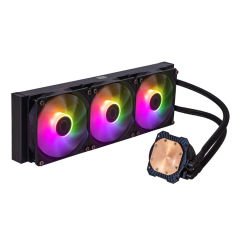 COOLER MASTER MASTERLİQUİD ML360L 360MM CORE ARGB LED FANLI İŞLEMCİ SİYAH SIVI SOĞUTMA 1700/AM5