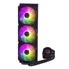 COOLER MASTER MASTERLİQUİD ML360L 360MM CORE ARGB LED FANLI İŞLEMCİ SİYAH SIVI SOĞUTMA 1700/AM5