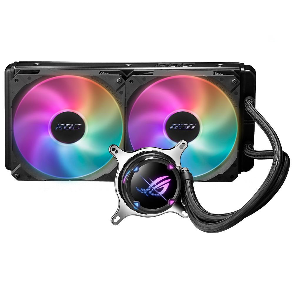 ASUS ROG STRIX LC II 280 ARGB AURA SYNC DUAL ROG 140MM ADRESLENEBİLİR RGB FAN SIVI CPU SOĞUTUCUSU V2 90RC00C1-M0UAY0