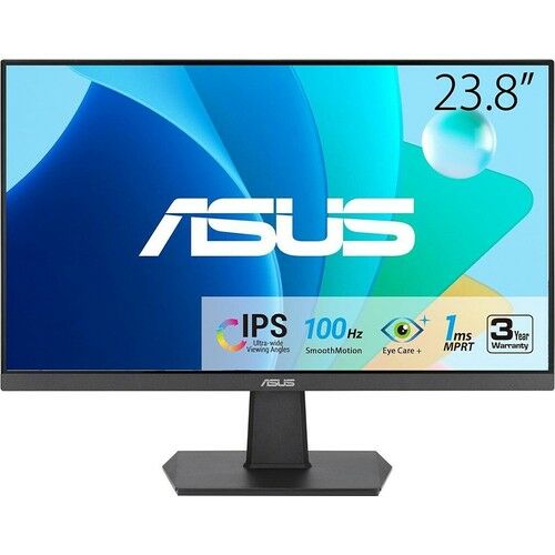 ASUS VA24EHF 23.8'' IPS FREESYNC 1920X1080 1MS 100HZ HDMI VESA 3YIL EYECARE MONİTÖR 90LM0560-B04170