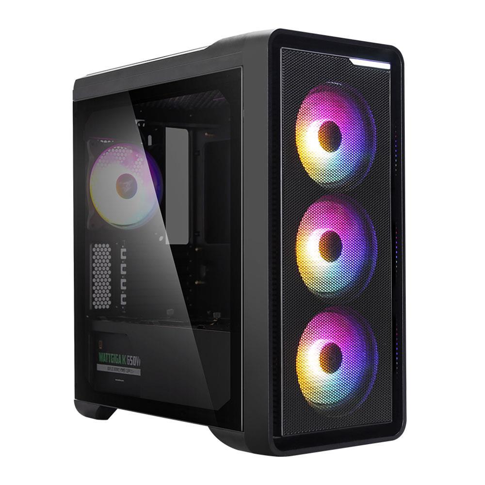 ZALMAN M3 PLUS RGB 4 Adet RGB FANLI TEMPER CAMLI SİYAH mATX MİNİ TOWER KASA