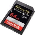 SanDisk 64GB Extreme PRO UHS-I SDXC 170 MB/s Hafıza Kartı