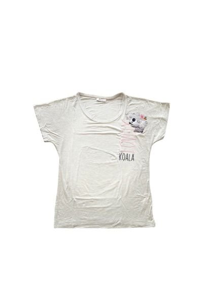 Gri Koala Desenli Şortlu Pijama Takımı