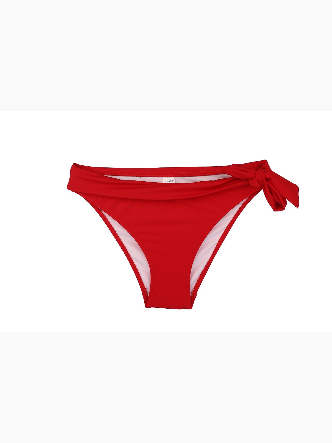 Kırmızı Bir Taraf Kalın İp Bağcıklı Bikini Altı