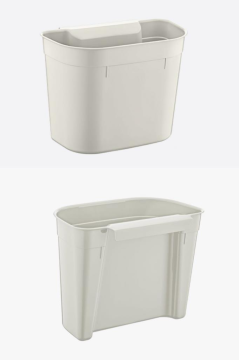 Flosoft Dolap İçi Askılı Çöp Kovası, Dolap Kapağı Asmalı Mutfak Banyo Çöp Kutusu
