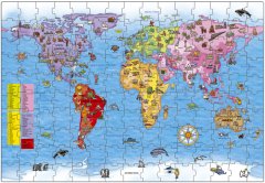 ORCHARD WORLD MAP PUZZLE AND POSTER 5-10 YAŞ