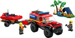 LEGO City 4x4 Kurtarma Botlu İtfaiye Kamyonu 60412