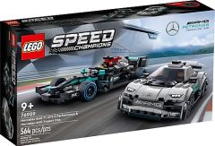 LEGO Speed Mercedes-AMG F1 W12 E Performance ve Mercedes-AMG Project One 76909