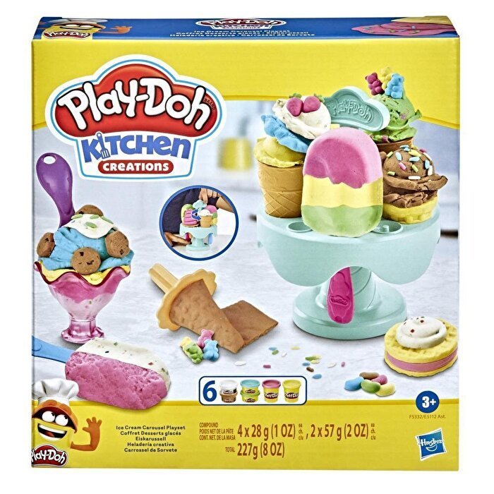 PlayDoh Mutfak Atölyesi Eğlenceli Dondurma Seti F5332