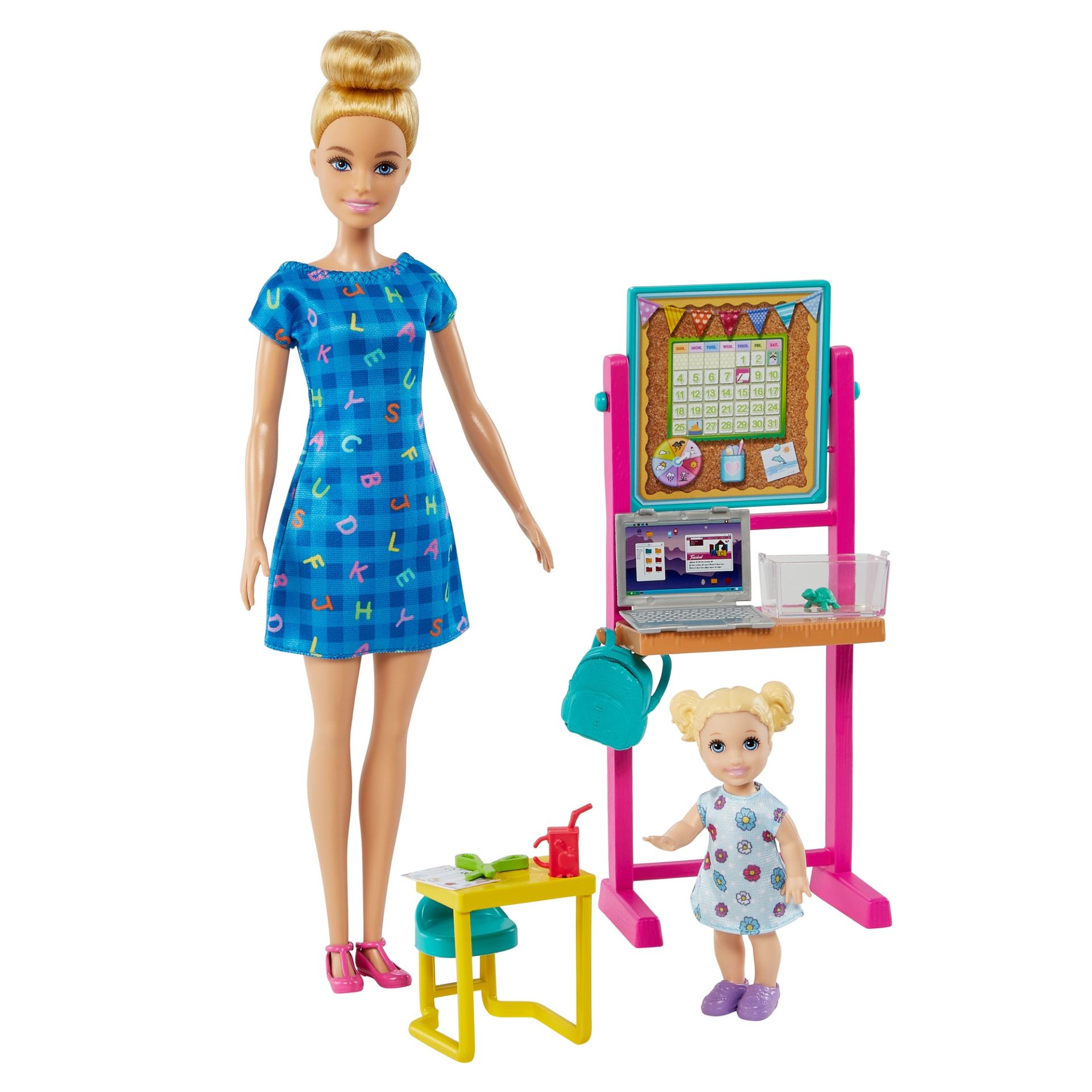 Barbie Meslekleri Oyun Setleri  Öğretmen Sarı Saçlı HCN19