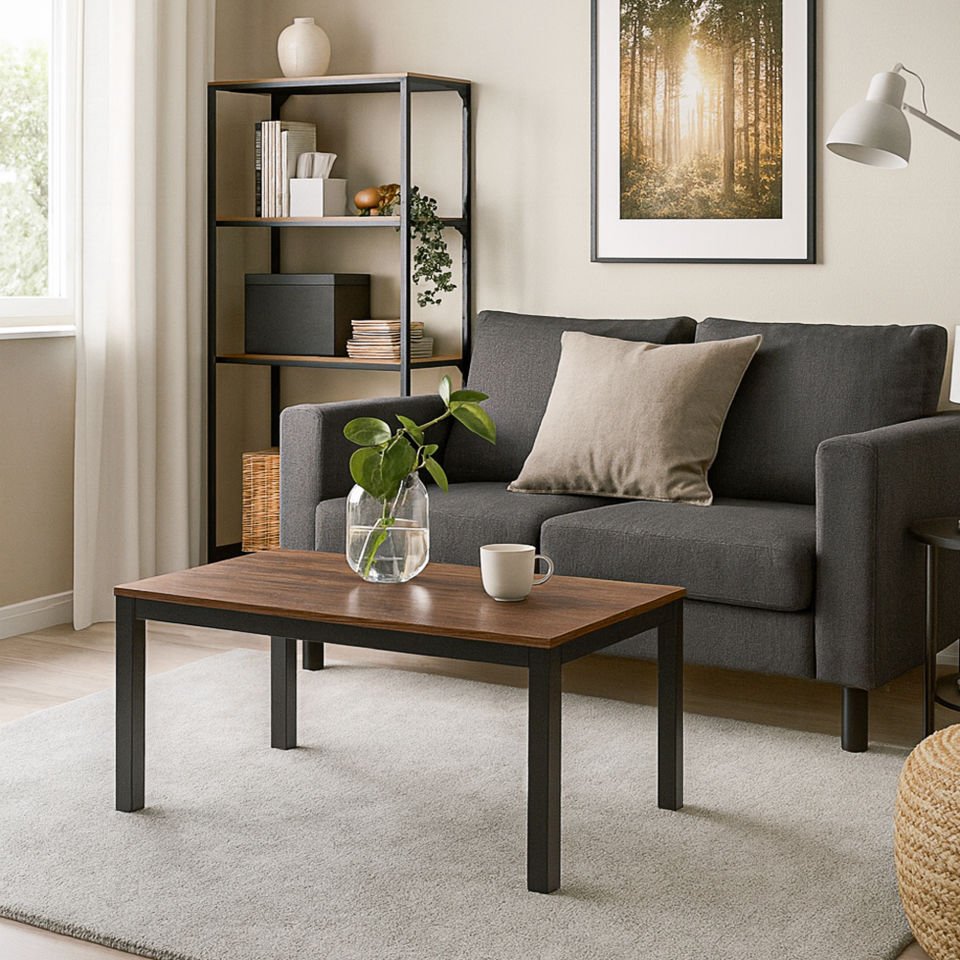 Hector 90 Orta Sehpa Siyah-Ceviz