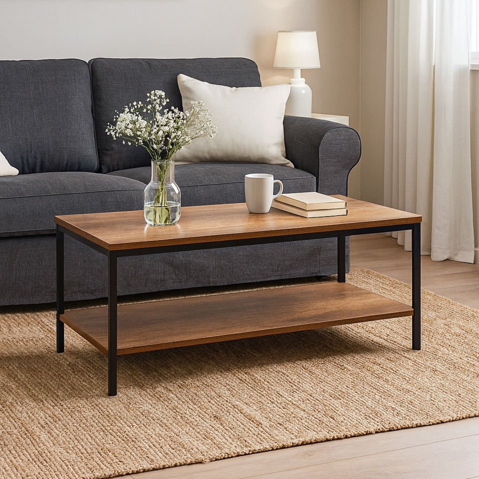 Connell 113 Orta Sehpa Siyah-Ceviz