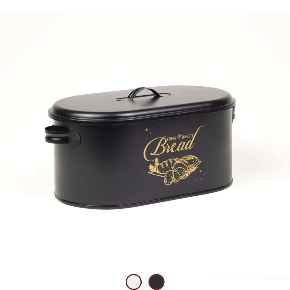 Plaka Kapaklı Baskılı Ekmeklik Beyaz