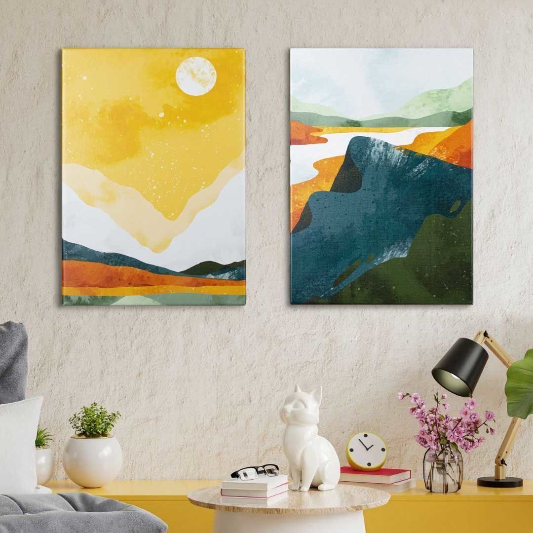 2'li Manzara Tasarım Tablo 30CMX40CM