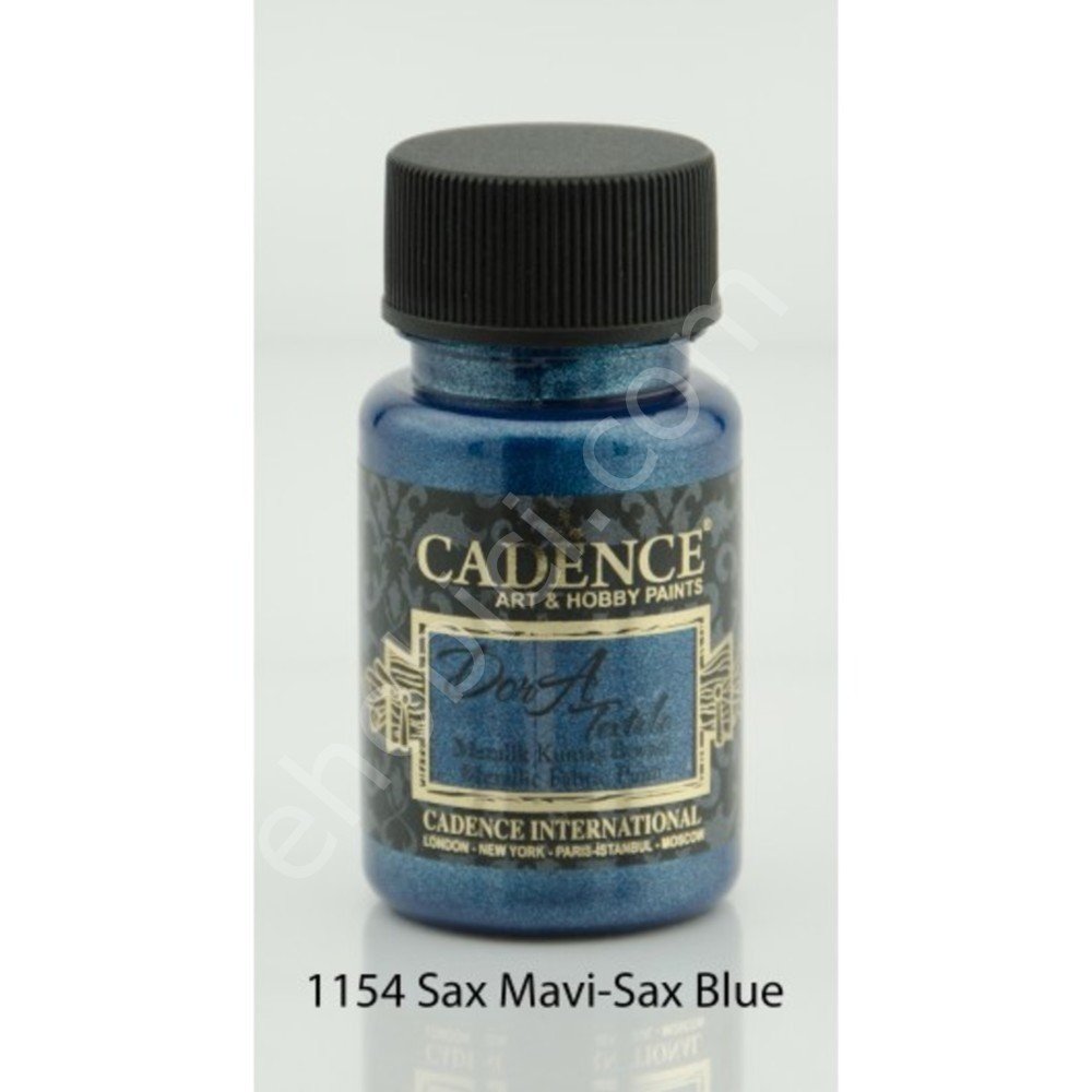 Cadence Dora Metalik Kumaş Boyası 1154 Sax Mavi 50ml