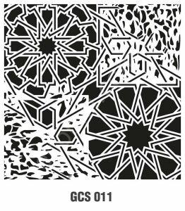 Cadence Grunge Duvar Stencil 45x45 - GCS-011