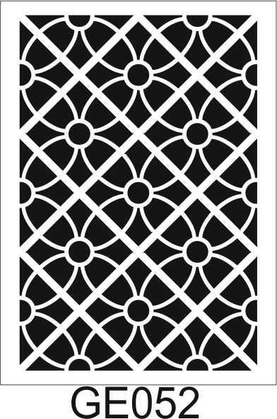Geometrik Desenler Stencil Şablon (25x35) GE-052