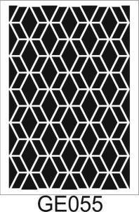 Geometrik Desenler Stencil Şablon (25x35) GE-055