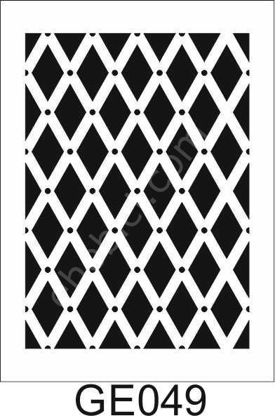 Geometrik Desenler Stencil Şablon (21x30) GE-049