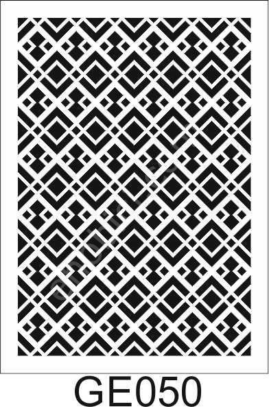 Geometrik Desenler Stencil Şablon (21x30) GE-050