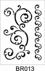 Border Desen Stencil Şablon (35x50) BR-013