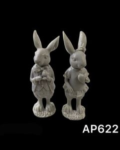 Polyester Tavşan Çiftler 20cm AP0622