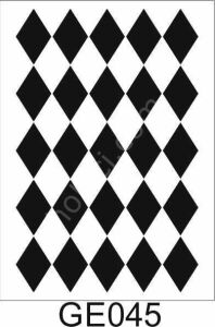 Geometrik Desenler Stencil Şablon (25x35) GE-045