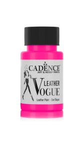 Cadence Deri Boyası Fosforlu LVF-03 Pembe 50ml Leather Vouge Paint