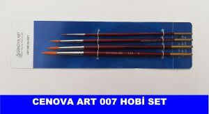 Cenova Art Yuvarlak Uç 4 lü Fırça Set 07