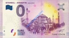 0 Euro Hatıra Parası - Ayasofya - 2020 ( Föylü )