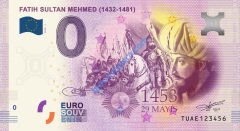 0 Euro Hatıra Parası - Fatih Sultan Mehmed - 2019 ( Föylü )