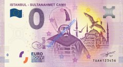 0 Euro Hatıra Parası - Sultanahmet Camii - 2019 ( Föylü )
