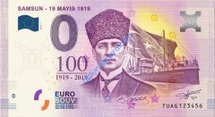 0 Euro Hatıra Parası - Samsun - 2019 ( Föylü ) - Son 150 adet
