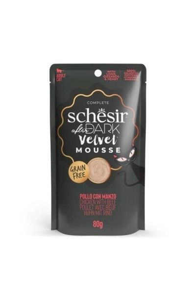 After Dark Velvet Mousse Tavuklu ve Biftekli Yetişkin Kedi Konservesi 80 Gr