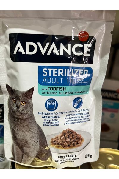 Cat Sterılızed Codfısh Wet Pouch 85gr