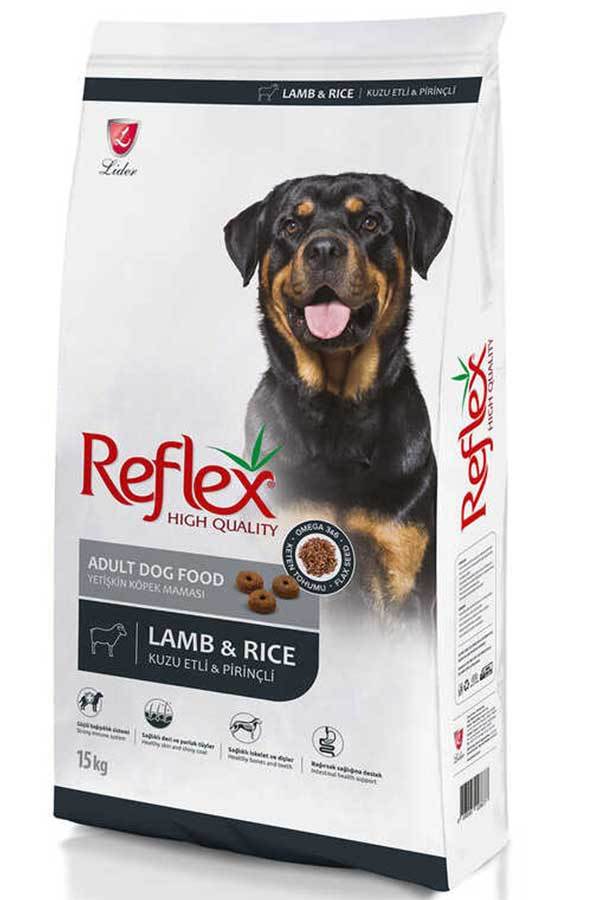 Reflex Adult Dog Kuzu Etli & Pirinçli Yetişkin Köpek Maması 15 kg(stt.11/2024)