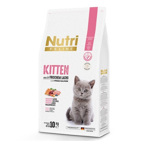 Nutri Feline Kitten Glutensiz Somon Etli Yavru Kedi Maması 10 Kg(stt.11/2024)