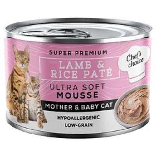 Chef's Choice Mother & Babycat Ultra Soft Tahılsız Hipoalerjenik Yavru Kedi Konservesi 200 gr(stt.06/2026)