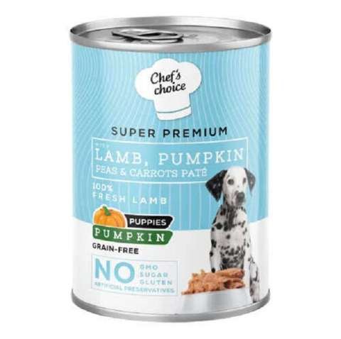 New Chefs Choice Puppy Lamb Pate Kuzulu Yavru Köpek Konservesi 400 gr(stt.06/2026)