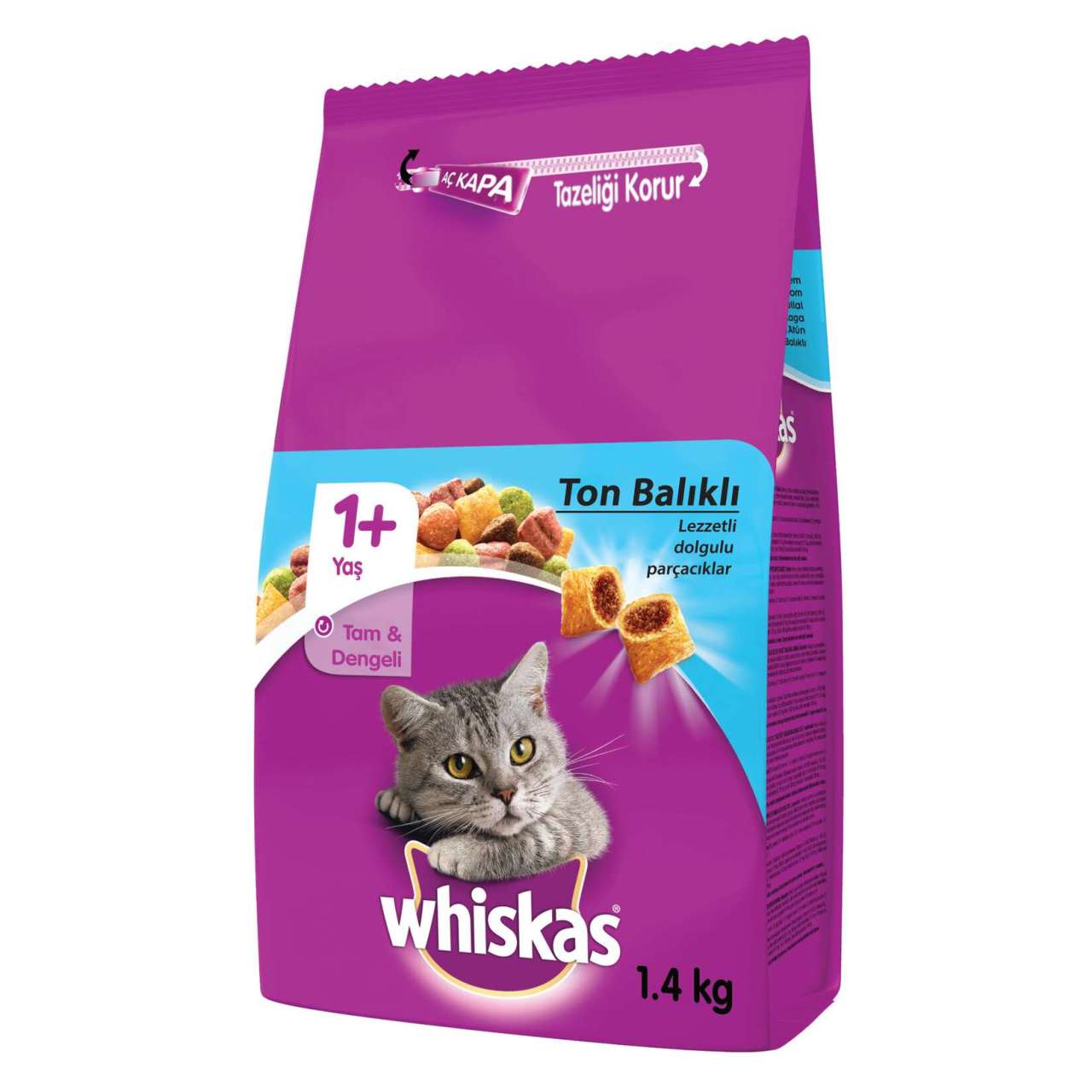 Whiskas Ton Balıklı Kuru Kedi Maması 1.4 kg (stt.11/2024)