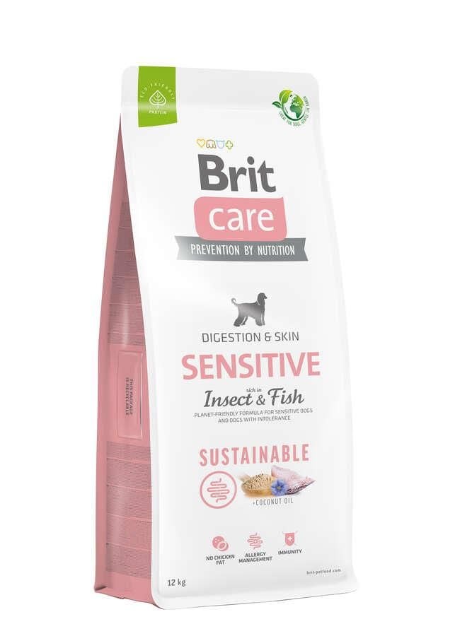 Brit Care Digestion Skin Sensitive İnsect & Fish Sustainable Böcek Proteinli ve Balıklı Yetişkin Köpek Maması 12 kg  (stt: 11/2024)