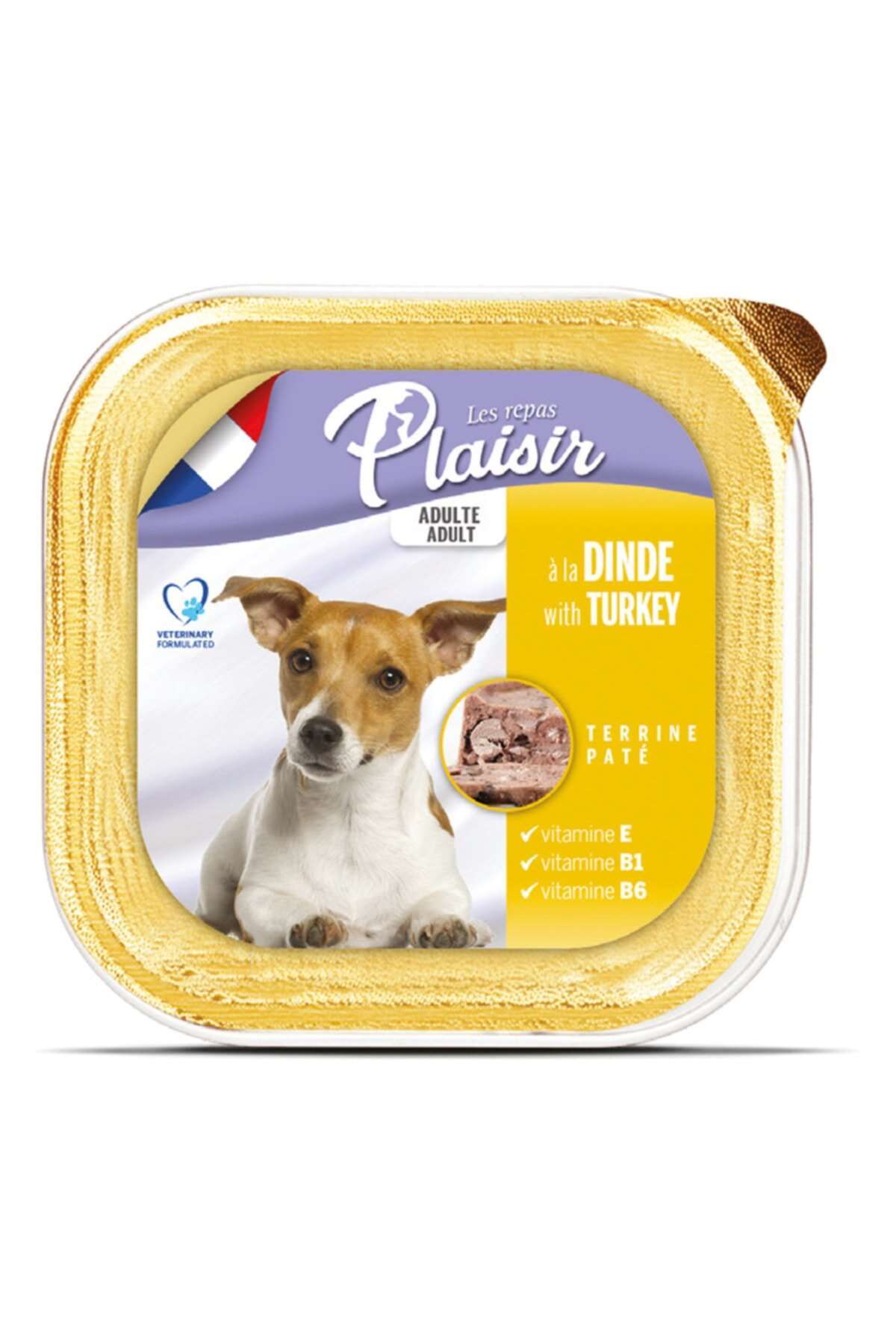 Plaisir Pate Hindi Etli Yetişkin Köpek Konservesi 150 gr (stt:11/2024)