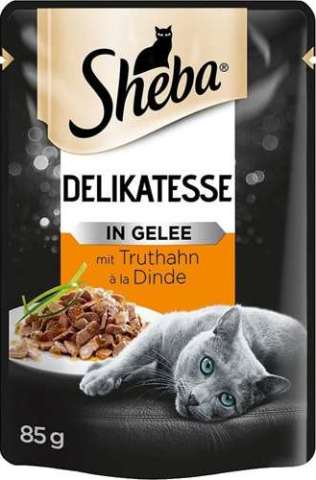 Sheba Hindili Jöle İçinde Yetişkin Kedi Konservesi 85 gr ( stt:05/2024)