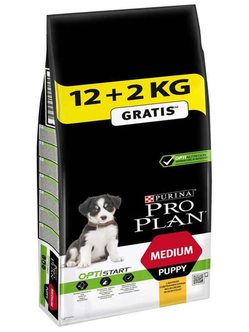 Proplan Tavuklu Ve Pirinçli Orta Irk Yavru Köpek Maması 12+2 Kg(stt.03.2024)