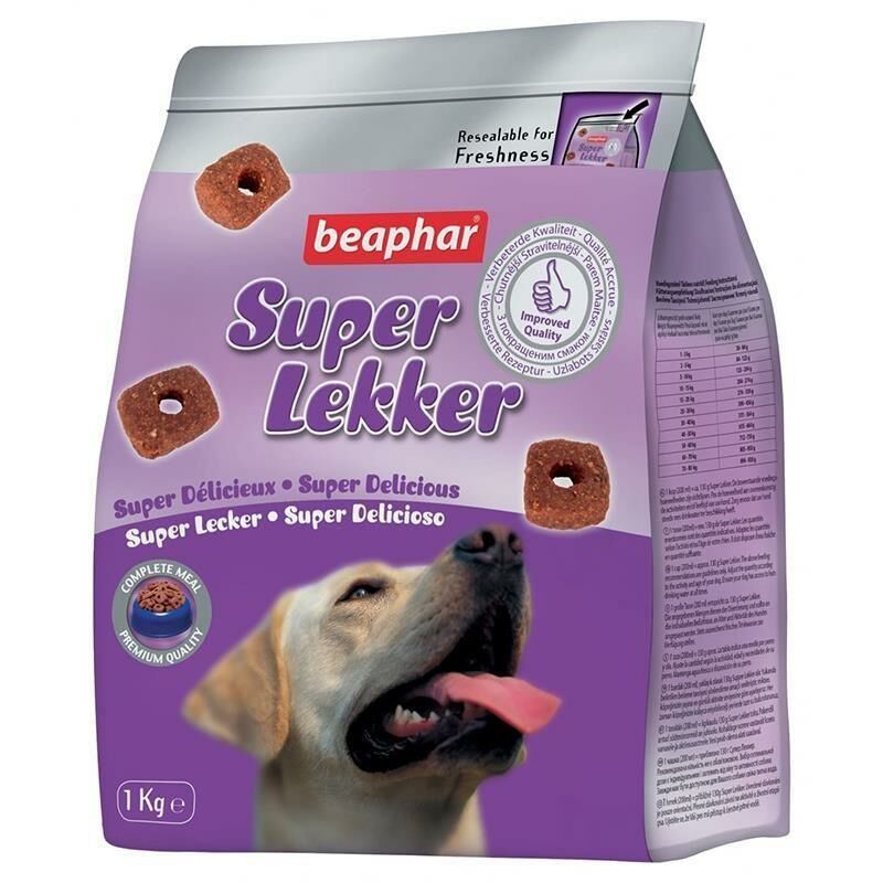 Beapher Süper Lekker Sığır Etli-Pirinçli Köpek Ödülü 1 kg(stt:07/2025)